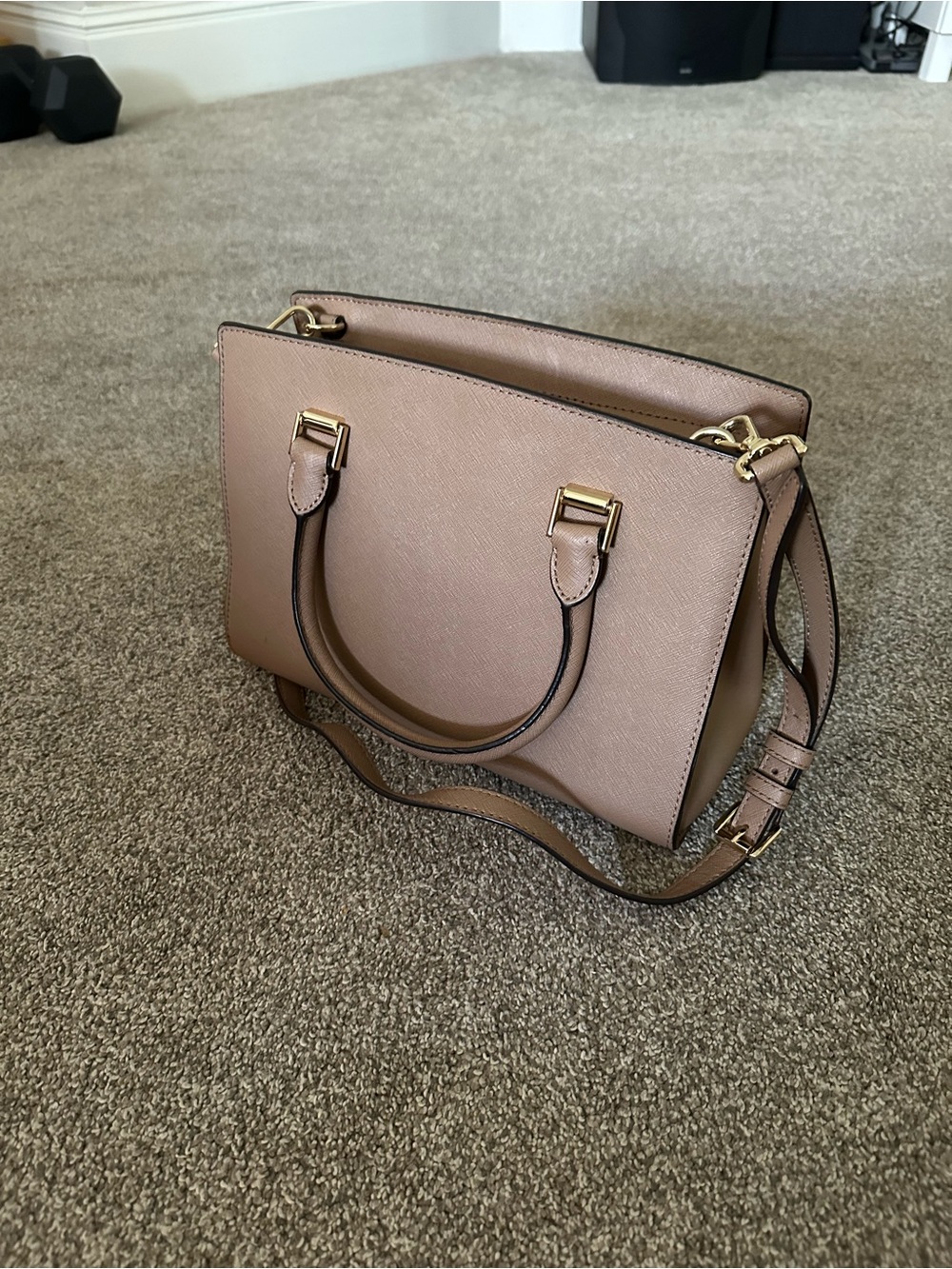 Michael Kors Selma Satchel in Khaki - Picture 4 of 8